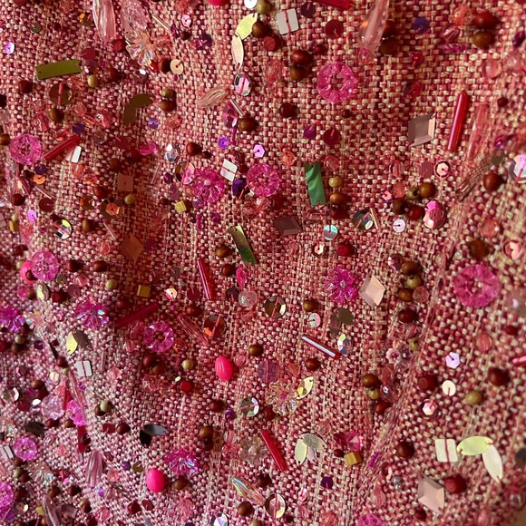 STUNNING Vintage Max Azria Collection embellished shell/top with sheer back - Picture 2 of 5